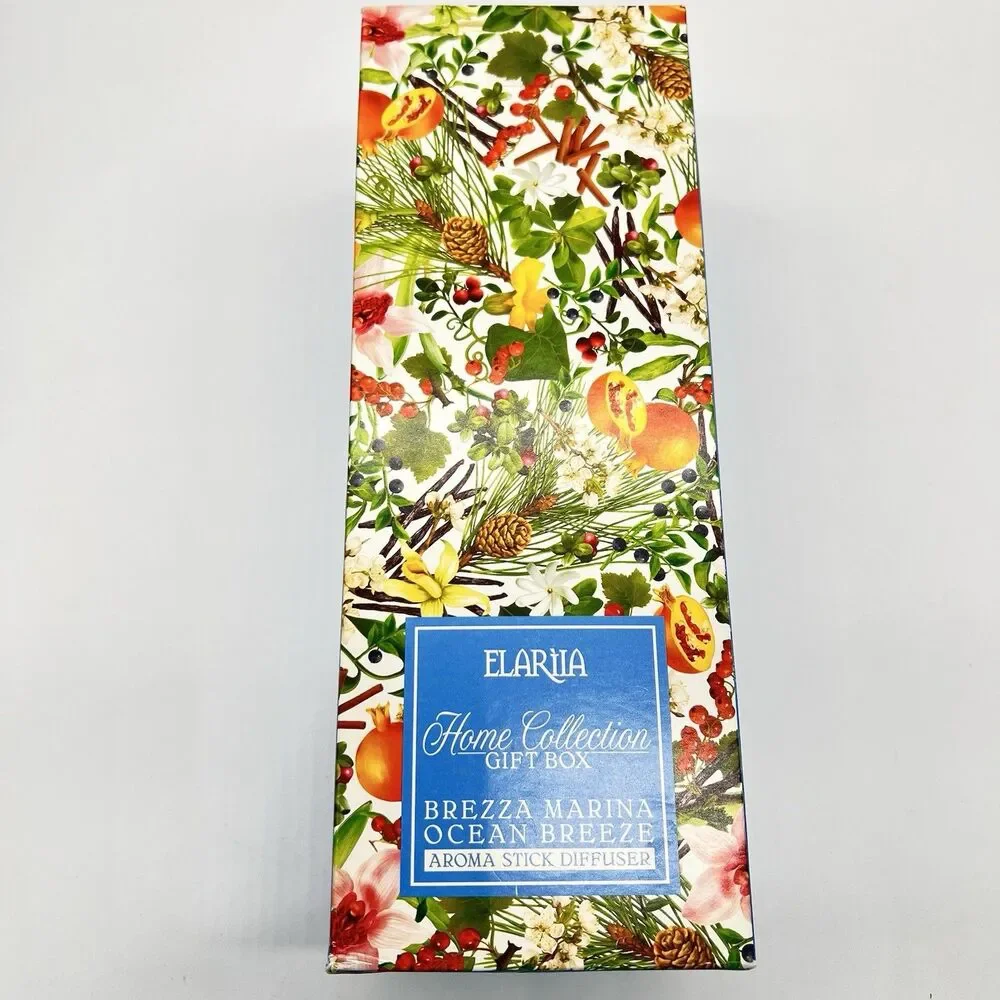 Elarila Aroma Stick Diffuser 2-6.7 fl oz Scents-Brezza Marina/Ocean Breeze-Glass